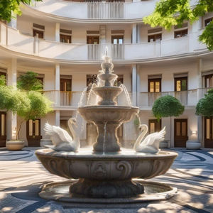 Bloque de Granito Gris Indio Al Qadir, Totalmente Natural, Acabado Cepillado, Ecológico, Garantía de por Vida, Moderno, para Dormitorio, Comedor, Sala de Estar - Product Image 1