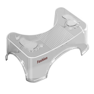 Transparent Plastic <b>Step</b> <b>Stool</b> With Footrest For Kids Bathroom Toilet Training 45x25.5x15 Cm - Product Image 5