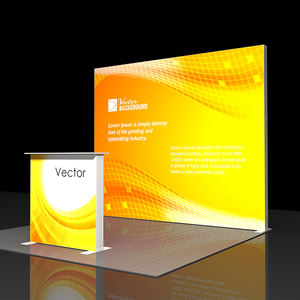 บูธแสดงสินค้าแบบกำหนดเองพร้อมไฟ LED สำหรับโฆษณา โครงสร้างอะลูมิเนียมและผ้า ดีไซน์พกพาสะดวกสำหรับงาน<span class=keywords><strong>นิทรรศการ</strong></span> - Product Image 1