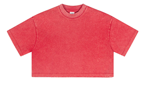 Maglietta da <span class=keywords><strong>donna</strong></span> <span class=keywords><strong>oversize</strong></span> di alta qualità con lavaggio acido Top Crop personalizzato alla moda all'ingrosso Top camicie - Product Image 3