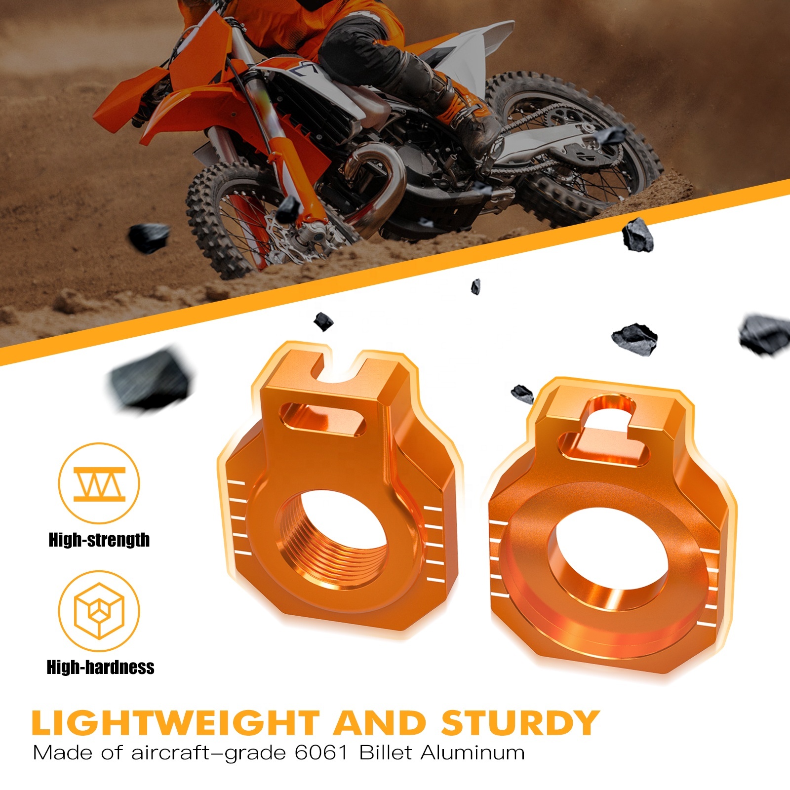 Nicecnc Rear Chain Adjuster for KTM 2023-2024 Models
