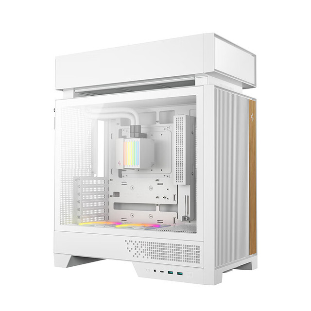 Deepcool Cl6600 Mid Tower Steel Case White Supports 388mm Graphics Card 175mm Air-Cooled 8 Fan Slots MicroATX Motherboard Type-C