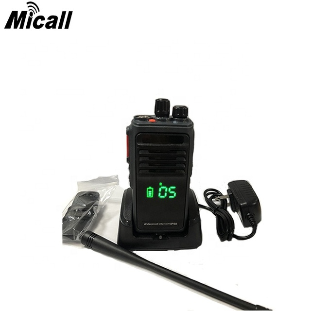 10W IP68 Waterproof Handheld Analog Walkie-Talkie Micall MC460 VHF/UHF Mobile Ham Radio with 3800mAh Battery and 10-15KM Range