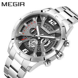 Reloj de Pulsera de Acero Inoxidable para Hombre de Negocios con Movimiento de Cuarzo y Esfera Grande - Product Image 2