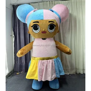 Baby Boss Girl Mascot Plush 2m/2,6 m Traje de mascota inflable para fiesta de espectáculos