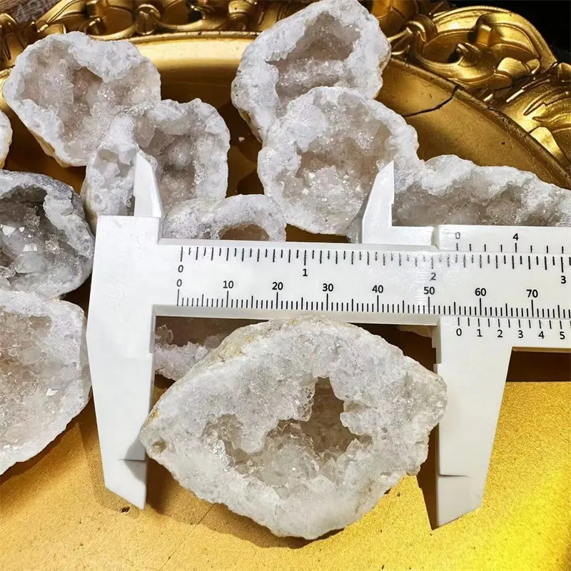 Natural Quartz Crystal Geode Druzy Specimen Rough Raw Cluster Druzy Agate Geode For Healing