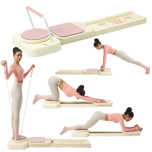 Top Grade Materials Foldable Portable Multifunctional Pilates Slider Board with Resistance <b>Bands</b> for Home Core <b>Workout</b> - Product Image 5