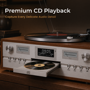 Tourne-disque vinyle classique avec cartouche <span class=keywords><strong>AT3600L</strong></span>, connexion sans fil CD, haut-parleur stéréo externe, centre musical - Product Image 6