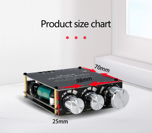 XY-T100H BT 5.0 พร้อมระบบปรับเสียงเบสและเสียงแหลมในตัว โมดูลบอร์ดเพาเวอร์แอมป์ดิจิตอลสเตอริโอ 100W - Product Image 2