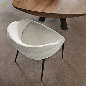 Giữa Thế Kỷ hiện đại Retro Faux Leather Diner ghế cao khả năng phục hồi bọc lại ghế ăn sang trọng với phần còn lại cánh tay & chân kim loại - Product Image 1