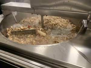 <span class=keywords><strong>Friteuse</strong></span> à <span class=keywords><strong>gaz</strong></span> électrique ronde pour frites industrielles, machine à pommes de terre, oignons, snacks commerciaux - Product Image 6