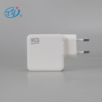 Vente chaude nitrure de gallium GaN PD65W chargeur rapide QC3.0 chargeur US, EU et UK standard ordinateur portable adaptateur chargeur