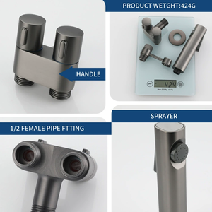 Ручной Туалет биде кран опрыскиватель для ванной комнаты угловой кран - Product Image 4