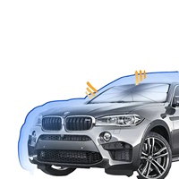Parapluies de pare-brise pliables pour voiture Parapluie d'ombrage intérieur pour fenêtre avant Protection UV Pare-soleil de voiture en titane
