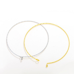18K Gold Plated <b>Copper</b> <b>Bracelet</b> 1.0mm 60mm Openable Design Unisex Fashion Cuff Jewelry Accessory - Product Image 5