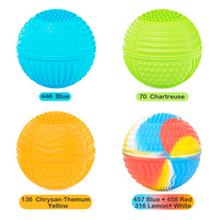 Balles sensorielles personnalisables en silicone multi-texturées, durables, portables, jouets de massage pour soulager l'anxiété, l'autisme et favoriser la concentration des enfants