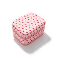 Boîte de rangement portable rectangulaire pour bijoux, idéale pour les voyages - boucles d'oreilles, pendentifs, bagues - boîtes cadeaux incluses
