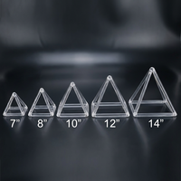 Pyramide de méditation triangulaire en cristal, guérison sonore, pyramide chantante en quartz, Kristali Piramit