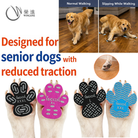 Protections anti-salissures en silicone pour animaux de compagnie, chaussures antidérapantes auto-adhésives, protecteurs de griffes pour chiens, autocollants pour pattes pour l'extérieur et l'intérieur