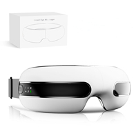 Masajeador de ojos Phenitech con calor y música Bluetooth, masajeador facial de ojos para aliviar la migraña, máscara para el cuidado de los ojos