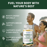 Kapsul Ekstrak Daun Moringa Ausreson OEM ODM, Suplemen Kesehatan Pelangsing Kunyit, Pendukung Kekebalan Tubuh, Kapsul Moringa