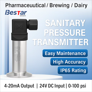 4-20mA ทรานสมิตเตอร์เซนเซอร์ความดัน1-5VDC 0.5% FS RS485แบนอุปกรณ์รับแรงดันสำหรับอุตสาหกรรมแปรรูปอาหาร - Product Image 6