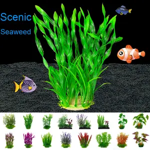 Vente en gros de <span class=keywords><strong>plantes</strong></span> <span class=keywords><strong>aquatiques</strong></span> artificielles en plastique de bambou écologiques du fabricant pour aquarium de bureau, aquarium, salon et chambre à coucher - Product Image 3