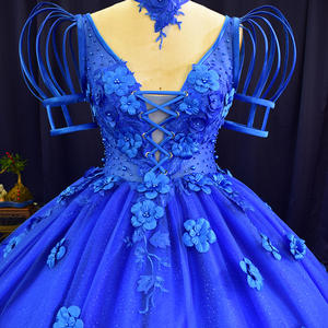 Jancember LSFL10 Stylilsh manga corta encaje flor vestido de fiesta vestidos de noche - Product Image 2