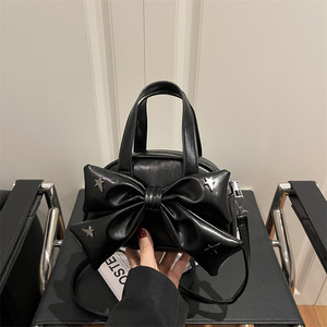 Bolso de Mano con Lazo de Estrella, Estilo Dulce y Moderno para Mujer, Correa Desmontable, Forma de Concha, Mini Bolso Bandolera - Product Image 3