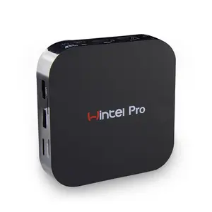 QUNSHI TECH Wintel W8 <span class=keywords><strong>Pro</strong></span> มินิพีซีคู่,I7 <span class=keywords><strong>Win10</strong></span> Quad Core <span class=keywords><strong>64Bit</strong></span> กล่องทีวี2G/32G BT4.0พีซีอุตสาหกรรมแบบไม่มีพัดลม - Product Image 1