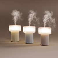 Humidificateur ultrasonique avec aromathérapie et veilleuse LED, alimenté par USB, faible bruit (<36 dB), portable, pour chambre et hôtel
