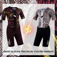 Combinaison de cyclisme OEM personnalisée pour hommes, tenue de triathlon à manches courtes, vente en gros