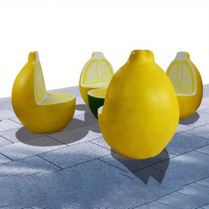 Silla de Fútbol y Mesa de Baloncesto Y216, Muebles Artísticos para Villas, Esculturas para Jardín y Césped, Conjunto de Sillas y Mesa para Centros Comerciales - Product Image 3