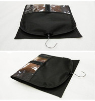 Porte-extension de cheveux Sac de rangement pour extensions de cheveux extra longs Sacs à perruques avec cintre en bois