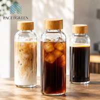 Gobelet en verre esthétique avec design rayé vintage, sans BPA, compatible lave-vaisselle, pour adultes, idéal pour les fêtes