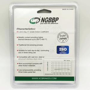 Ngbbp ผ้าเบรกรถจักรยานยนต์สำหรับ <span class=keywords><strong>Benelli</strong></span> <span class=keywords><strong>X</strong></span> 150ผ้าเบรคอินทรีย์กึ่งโลหะสำหรับถนน - Product Image 6
