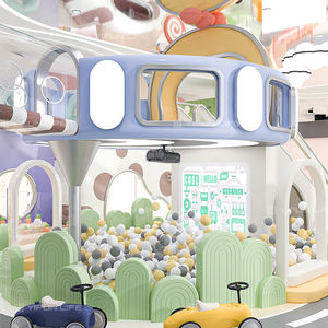 Parque infantil interior temático de diseño integral, parque infantil interior, juegos infantiles con tobogán y PISCINA DE BOLAS, juego interior para padres e hijos - Product Image 1