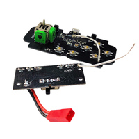 Carte mère récepteur Lixinzhuo GS628 OEM personnalisée 2.4G PCB 4WD pour robot de combat, attaque pour servomoteur, appairage de code en un clic