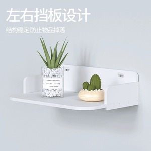 Bedside Storage <b>Shelf</b> Wall Mounted 34x24x7cm Single Layer Minimalist Design For Bedroom Use - Product Image 4