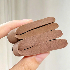 Prix d'usine – Lot d'éponges de maquillage lavables sans latex, couleur <span class=keywords><strong>biscuit</strong></span>, haute densité, pour le contouring du visage, mini houppettes cosmétiques en forme de pouce - Product Image 6
