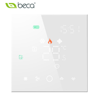 Thermostat intelligent Tuya Smart WIFI Zigbee pour ventilo-convecteur, écran tactile numérique, maison intelligente, système de CVC intérieur, contrôleur de température