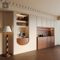 Buffet moderne XINGRUO avec niche cintrée et console flottante, armoire sur mesure OEM