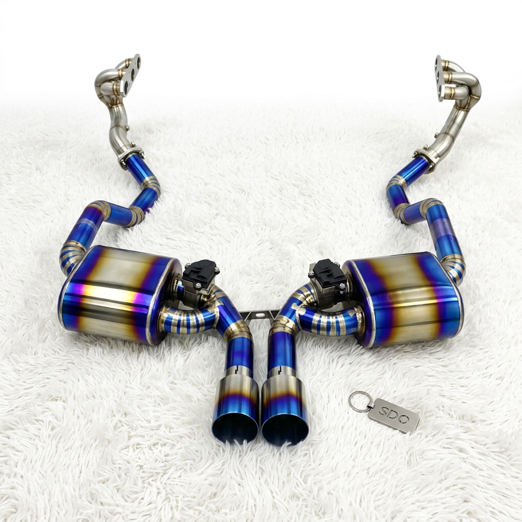 VantaFlow Titanium Full Exhaust System for Porsche 987/987.1/987.2 Boxster/Cayman 2.7L/2.9L/3.4L 2005-2012 with Manifold