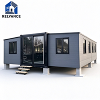 Kit de mini-maison RELYANCE abordable, deux ou trois chambres, mobile, aux normes locales, installation rapide, 20ft/40ft