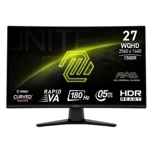 Moniteur 27" ( LED 2560x1440 QHD 2K 180Hz ) MAG 274CQF Curvo Noir 9S6 3CE31T 007 - Product Image 1