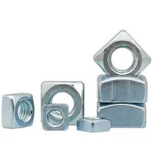 Steel Galvanized M5 - M20 DIN 557 Square Nuts