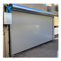 Portes à enroulement en acier galvanisé de style industriel, robustes et résistantes aux ouragans, pour la sécurité avant des bâtiments (vente en gros)