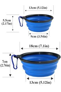 Bình Nước Có Thể Gập Lại Bình Đựng Thức Ăn Cho Chó Dễ Mang Theo Dụng Cụ Cho Chó Con Dụng Cụ Cho Chó Cắm Trại Du Lịch Ngoài Trời Bát Thú Cưng Bằng Silicon 350Ml - Product Image 3