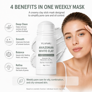 <span class=keywords><strong>Masque</strong></span> en <span class=keywords><strong>argile</strong></span> <span class=keywords><strong>blanche</strong></span> amazone pour le visage, exfoliant, lissant, nettoyant en profondeur les pores, <span class=keywords><strong>masque</strong></span> en <span class=keywords><strong>stick</strong></span> détoxifiant pour affiner les pores - Product Image 4