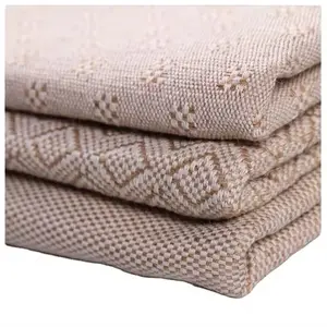 Papel de serapilheira cinza para sofá, tecido de mistura de algodão e linho cru, sarja de juta, pano de serapilheira
